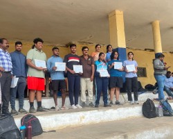 M Sanjana Reddy of Class 12A Secured 2 Silver Medals in Athletics- School Games District Tournament