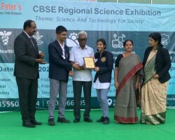 CBSE REGIONAL SCIENCE EXHIBITION - G Sanjana & Akshat Anjaria of Class IX qualified for the Nationals in Senior
Category