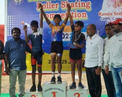 Vihaan of 5D Won Gold Medal in 500m, 2nd Place in 1000m & 2nd Place in 2000m Road Race in Hyderabad District School Games Federation State Level Skating Tournament & Selected for Nationals