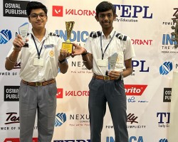 QUIZ COMPETITION - Animesh Panigrahi & Vibhash Balaji secured First Prize in Indica Quiz
