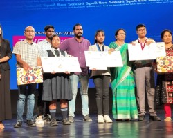 Animesh Panigrahi of Class IX secured First Prize in Sakshi Spell Bee