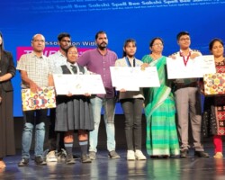Animesh Panigrahi of Class IX secured First Prize in Sakshi Spell Bee
